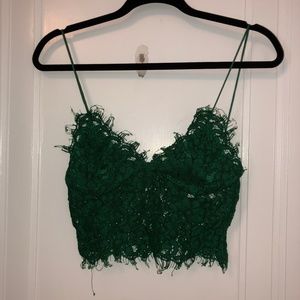 Green Zara tank top